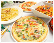 オーダー式出来立てピッツァ&パスタ食べ放題(飲み放題付き)3時間